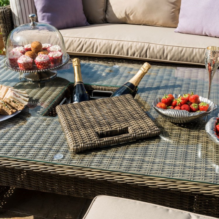 Maze rattan venice sales sofa dining set